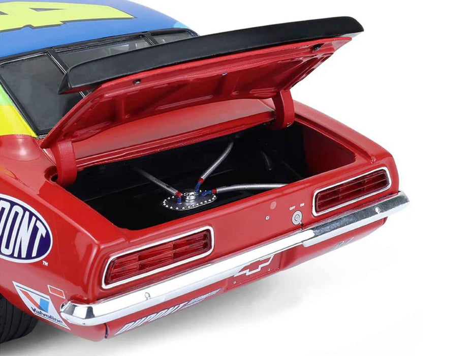 1969 Chevrolet Camaro #24 Jeff Gordon "Hendrick Motorsports First Win Tribute" Blue and Red with Rainbow Stripes 1/18 Diecast Model Car by Highway 61