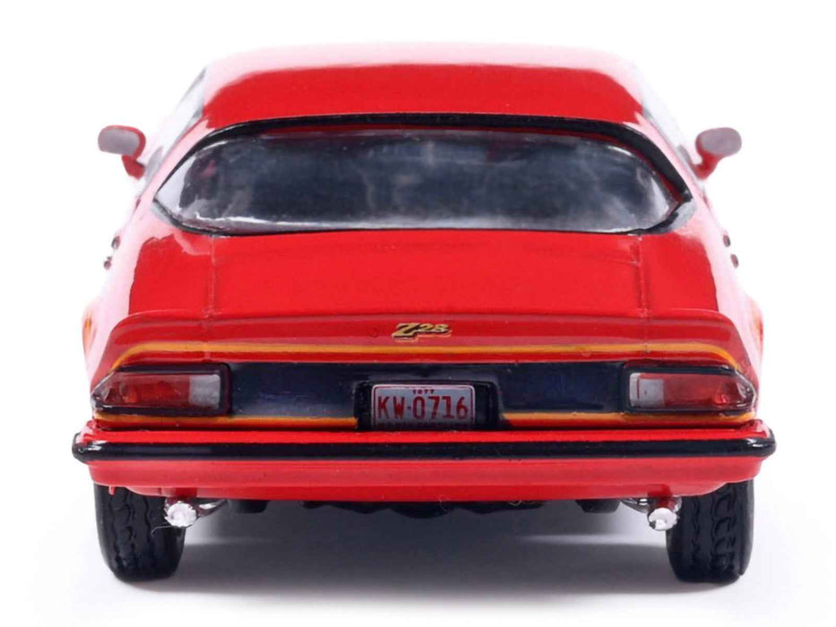 1977 Chevrolet Camaro Z28 Red with Hood Stripes 1/64 Diecast Model by IXO Models