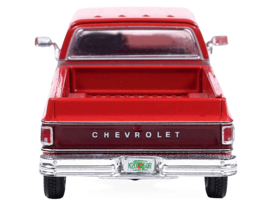 1979 Chevrolet Scottsdale K20 Pickup Truck Carmine Red Two-Tone 1/64 Diecast Model by IXO Models