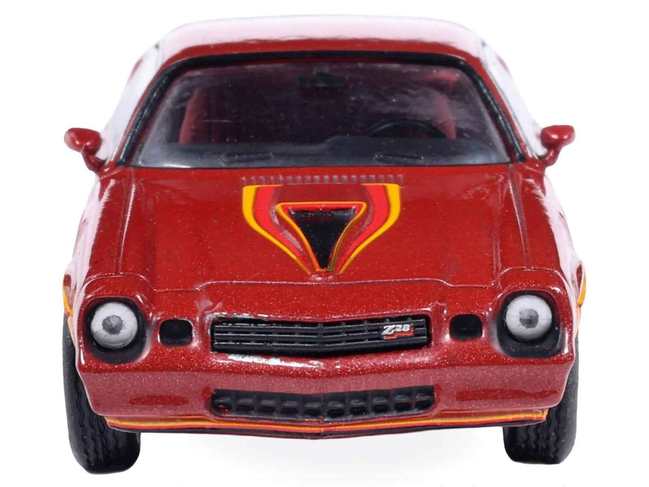 1978 Chevrolet Camaro Z28 Carmine Red Metallic with Red Interior 1/64 Diecast Model Car by IXO Models