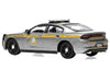 2023 Dodge Charger Pursuit "New York State Police" Gray Metallic with Yellow Stripes 1/64 Diecast Model by IXO Models