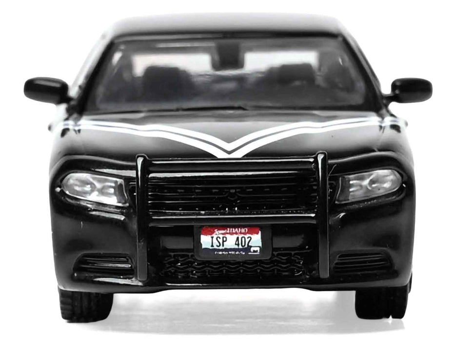 2023 Dodge Charger Pursuit "Idaho State Police" Black with White Stripes 1/64 Diecast Model by IXO Models