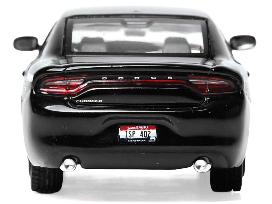 2023 Dodge Charger Pursuit "Idaho State Police" Black with White Stripes 1/64 Diecast Model by IXO Models