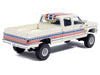 1976 Chevrolet Custom Deluxe K30 Fleetwood Pickup Truck "July 4th Exclusive" White with Graphics 1/64 Diecast Model Car by IXO Models