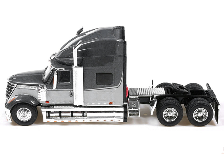 2010 International Lonestar Truck Tractor Gray and Light Gray Two-Tone 1/64 Diecast Model by IXO Models