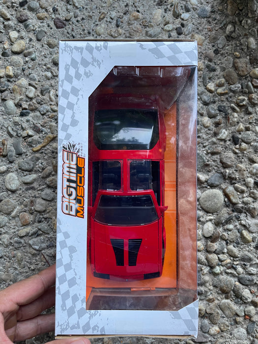 1985 Chevrolet Camaro Red with Black Stripes "Bigtime Muscle" Series 1/24 Diecast Model Car by Jada