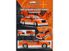 Pandem Rocket Bunny 190E #19 "Jagermeister" Orange and White 1/64 Diecast Model Car by Inno Models