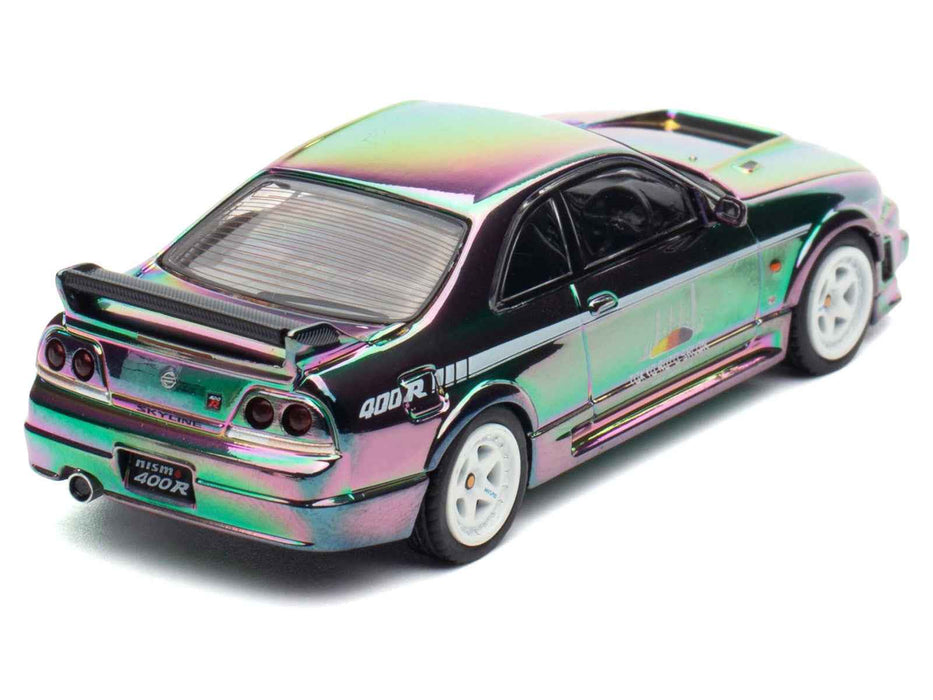 Nissan Skyline GT-R (R33) Nismo 400R RHD (Right Hand Drive) Chameleon "Tokyo Auto Salon Kuala Lumpur First Edition" 1/64 Diecast Model Car by Inno Models