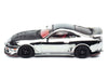 Toyota Supra (A80) "Top Secret" GT300 RHD (Right Hand Drive) Chrome with Carbon Hood and Red Interior "Tokyo Auto Salon 2026 Event Exclusive" 1/64 Diecast Model Car by Inno Models