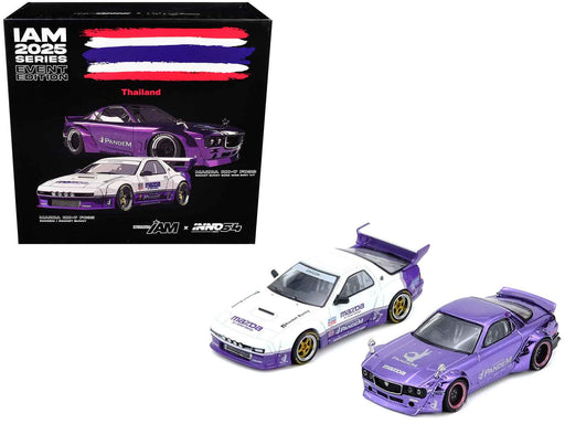 International Automotive Modified (IAM) "2025 Thailand" Box Set of 2 Pieces 1/64 Diecast Model Cars by Inno Models