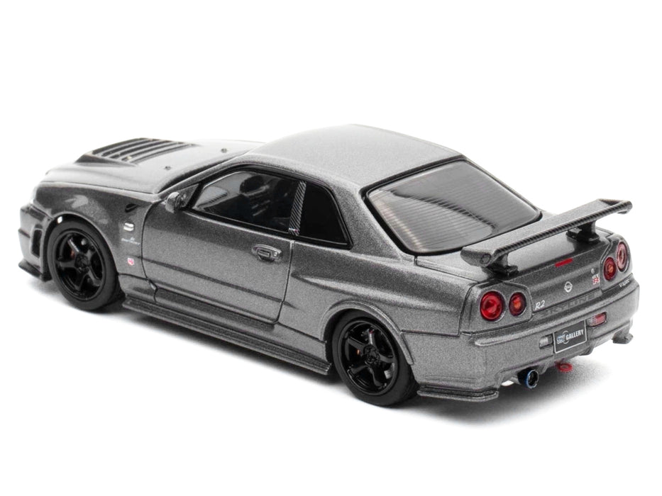 Nissan Skyline GT-R (R34) Z-Tune RHD (Right Hand Drive) Gray Metallic "Thailand Diecast Expo 2025 Event Edition" 1/64 Diecast Model Car by Inno Models