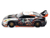 Nissan GT-R (R35) Widebody RHD (Right Hand Drive) Black and White with Graphics "AORUS X INNO64 Limited Edition" 1/64 Diecast Model Car by Inno Models