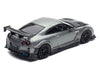 Nissan GT-R (R35) "Top Secret" RHD (Right Hand Drive) Gray Metallic with Carbon Hood "IAM Bangkok 2025 Event Edition" 1/64 Diecast Model Car by Inno Models