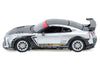 Nissan GT-R (R35) Top Secret RHD (Right Hand Drive) Silver Metallic with Carbon Hood and Top "Tokyo Auto Salon Hong Kong 2025 Event Edition" 1/64 Diecast Model Car by Inno Models