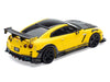 Nissan GT-R (R35) RHD (Right Hand Drive) Yellow with Carbon Hood and Black Top "The Model Car Show Singapore 2025 Event Edition" 1/64 Diecast Model Car by Inno Models