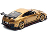 Nissan GT-R (R35) Top Secret Thailand RHD (Right Hand Drive) Gold Metallic "Thailand Diecast Expo 2025 Event Edition" 1/64 Diecast Model Car by Inno Models