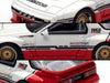 Mazda RX-7 (FC3S) "Pandem Rocket Bunny" White and Red with Black Stripes "The Model Car Show Singapore 2025 Event Edition" 1/64 Diecast Model Car by Inno Models