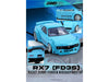 Mazda RX-7 (FD3S) RHD (Right Hand Drive) "Pandem Rocket Bunny" Light Blue 1/64 Diecast Model Car by Inno Models