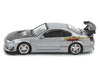 Nissan "Top Secret" Silvia (S15) RHD (Right Hand Drive) Silver Metallic with Carbon Hood 1/64 Diecast Model Car by Inno Models