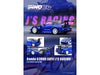 Honda S2000 RHD (Right Hand Drive) "J's Racing" Blue Metallic with Carbon Hood and Top 1/64 Diecast Model Car by Inno Models
