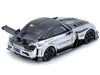 Honda S2000 RHD (Right Hand Drive) "J's Racing" Chrome Silver with Carbon Hood and Top with Graphics "Tokyo Auto Salon Hong Kong 2025 Event Edition" 1/64 Diecast Model Car by Inno Models