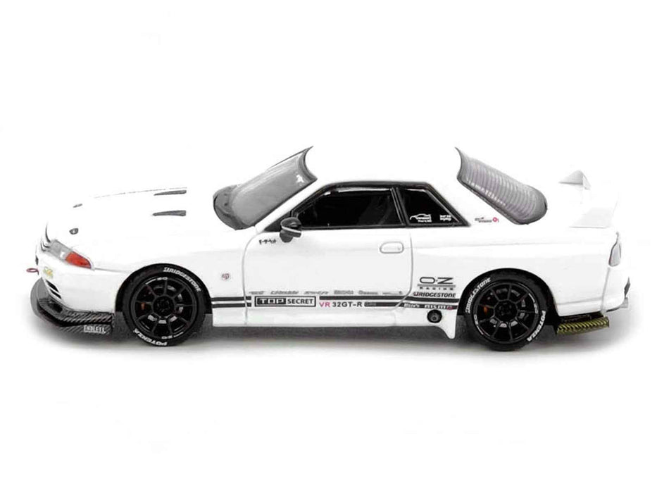 Nissan Skyline "Top Secret" (VR32) GT-R RHD (Right Hand Drive) White 1/64 Diecast Model Car by Inno Models