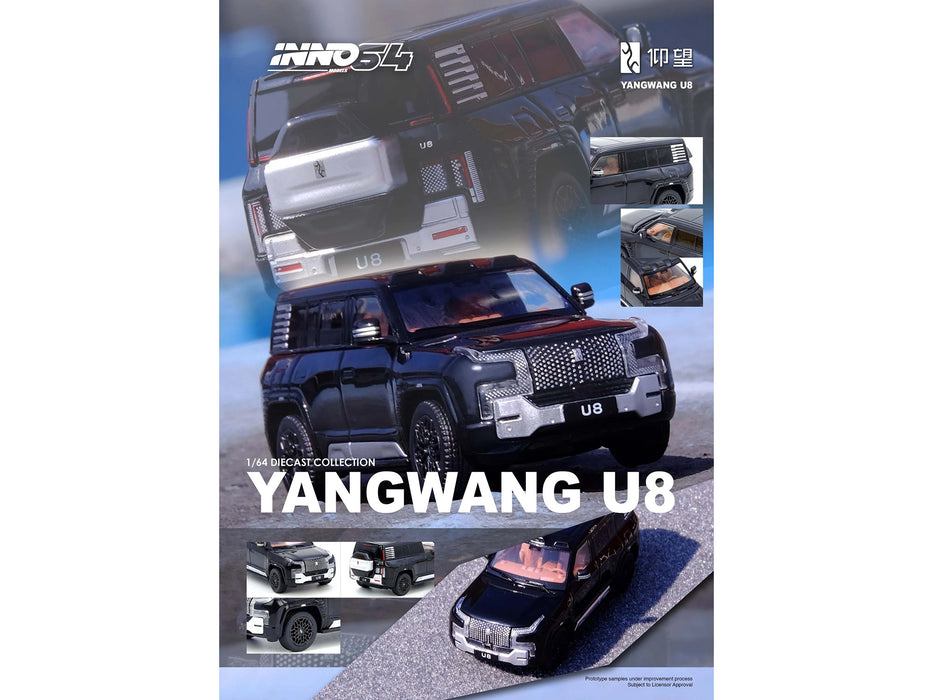 Yangwang U8 Black 1/64 Diecast Model Car by Inno Models