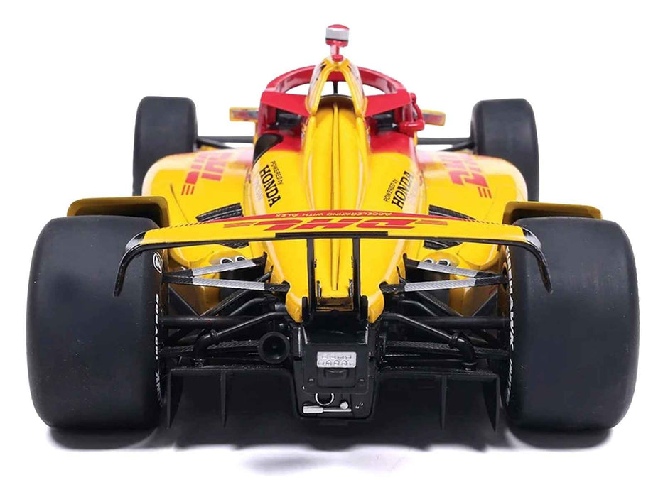 Dallara IndyCar #10 Alex Palou "DHL - Chip Ganassi Racing" Winner "Indianapolis 500" (2025) 1/18 Diecast Model Car by IXO Models