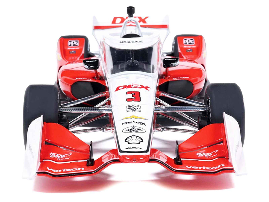 Dallara IndyCar #3 Scott McLaughlin "DEX" Team Penske (Road Course Configuration) "NTT IndyCar Series" (2026) 1/18 Diecast Model Car by IXO Models