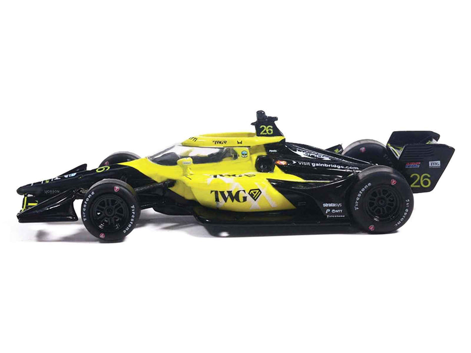 Dallara IndyCar #26 Will Power "TWG" Andretti Global (Road Course Configuration) "NTT IndyCar Series" (2026) 1/64 Diecast Model Car by IXO Models