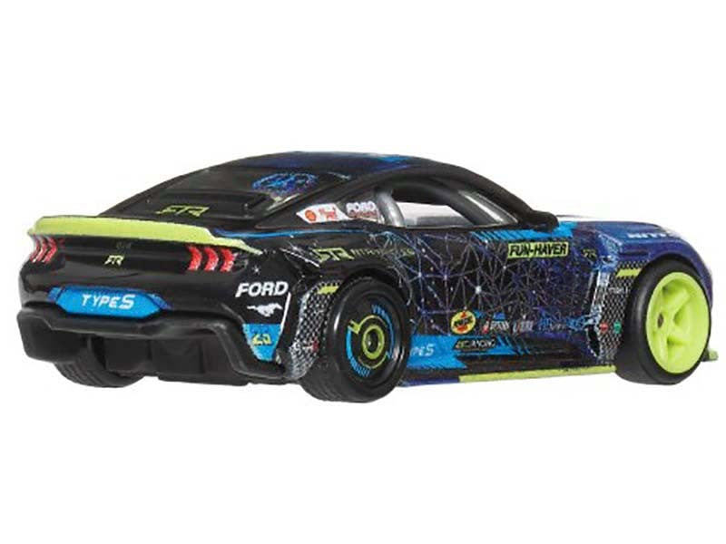 2024 Ford Mustang RTR Spec 5-FD Dark Blue with Graphics "Circuit Legends" Series Diecast Model Car by Hot Wheels