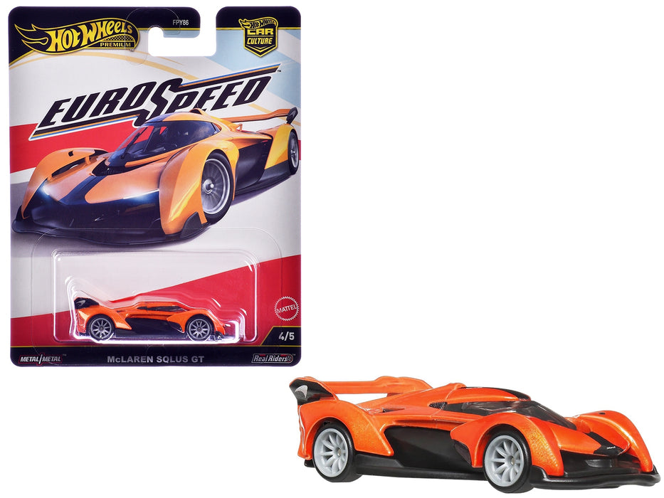 McLaren Solus GT Orange Metallic "Euro Speed" Series Diecast Model Car by Hot Wheels
