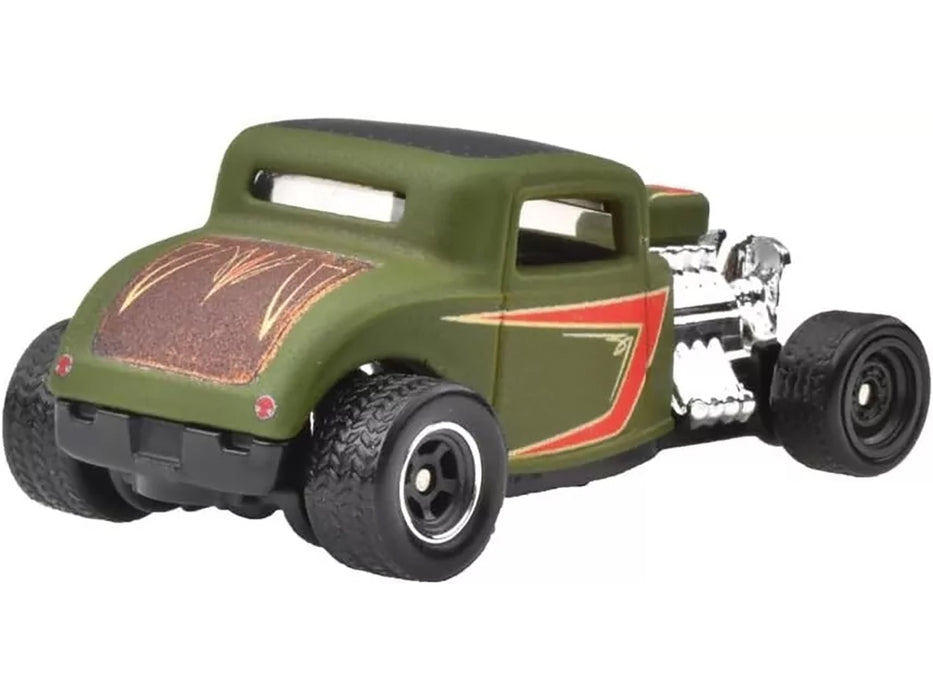 1932 Ford Hot Rod Matt Green with Graphics "Boulevard" Series Diecast Model Car by Hot Wheels