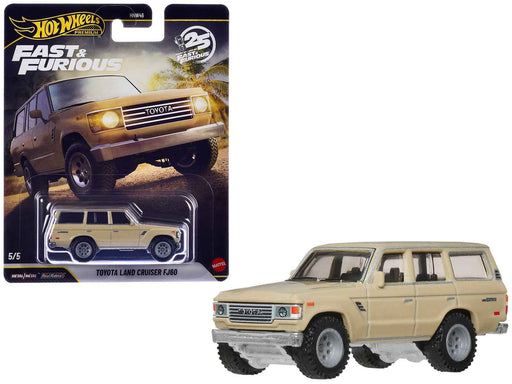 Toyota Land Cruiser FJ60 Tan "Hobbs & Shaw" (2019) Movie "Fast & Furious" Series Diecast Model Car by Hot Wheels