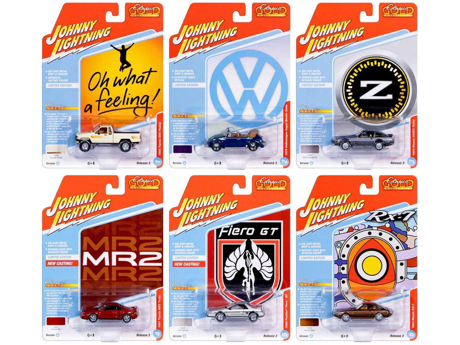 "Classic Gold Collection" 2026 Release 1 Set A of 6 Cars 1/64 Diecast Model Cars by Johnny Lightning