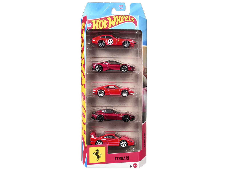 Ferrari 5 piece Set by Hot Wheels Diecast Model Cars by Hot Wheels