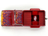 Chevrolet Silverado Dually Pickup Truck "On Fire V1" Red Metallic with Flames and Red Interior (Designed by Jun Imai) "Kaido House" Special 1/64 Diecast Model Car by Mini GT - Miniature Motors