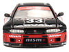 Nissan Skyline GT-R (R33) "Kaido Works" RHD (Right Hand Drive) #33 "ADVAN" Black and Red (Designed by Jun Imai) "Kaido House" Special 1/64 Diecast Model Car by Mini GT