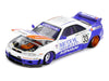Nissan Skyline GT-R (R33) RHD (Right Hand Drive) #33 "BFTHR V1" Blue and White with Graphics (Designed by Jun Imai) "Kaido House" Special 1/64 Diecast Model Car by Mini GT