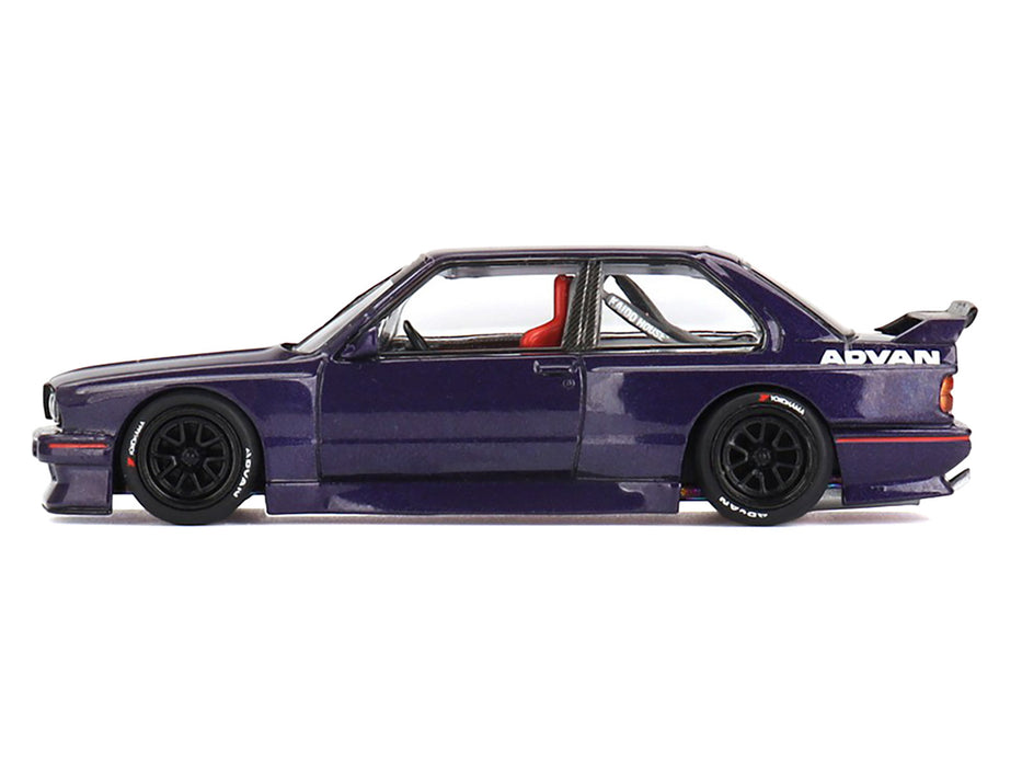 BMW M3 "Kaido GT V2" Purple Metallic (Designed by Jun Imai) "Kaido House" Special 1/64 Diecast Model Car by Mini GT