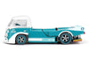 Volkswagen T1 "Kaido Works V1" Truck Turquoise with White Top and Stripes (Designed by Jun Imai) "Kaido House" Special 1/64 Diecast Model Car by Mini GT