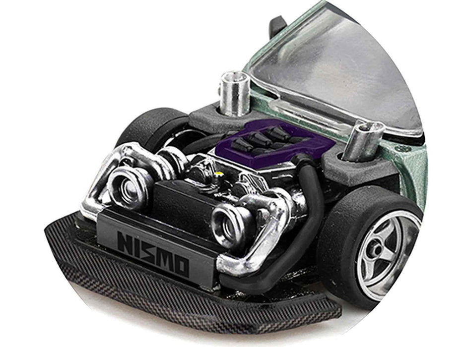 Nissan Silvia S13-R "Kaido Works V1" RHD (Designed by Jun Imai) Light Green Metallic "Kaido House" Special 1/64 Diecast Model Car by Mini GT