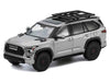 Toyota Sequoia TRD PRO Silver Metallic with Roof Rack 1/64 Diecast Model Car by GCD