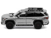 Toyota Sequoia TRD PRO Silver Metallic with Roof Rack 1/64 Diecast Model Car by GCD