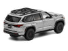 Toyota Sequoia TRD PRO Silver Metallic with Roof Rack 1/64 Diecast Model Car by GCD