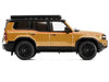 2024 Toyota Land Cruiser Prado Gold Metallic with Red Stripes and Roof Rack 1/64 Diecast Model Car by GCD
