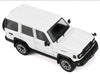 Toyota Land Cruiser (J76) RHD (Right Hand Drive) White 1/64 Diecast Model Car by GCD