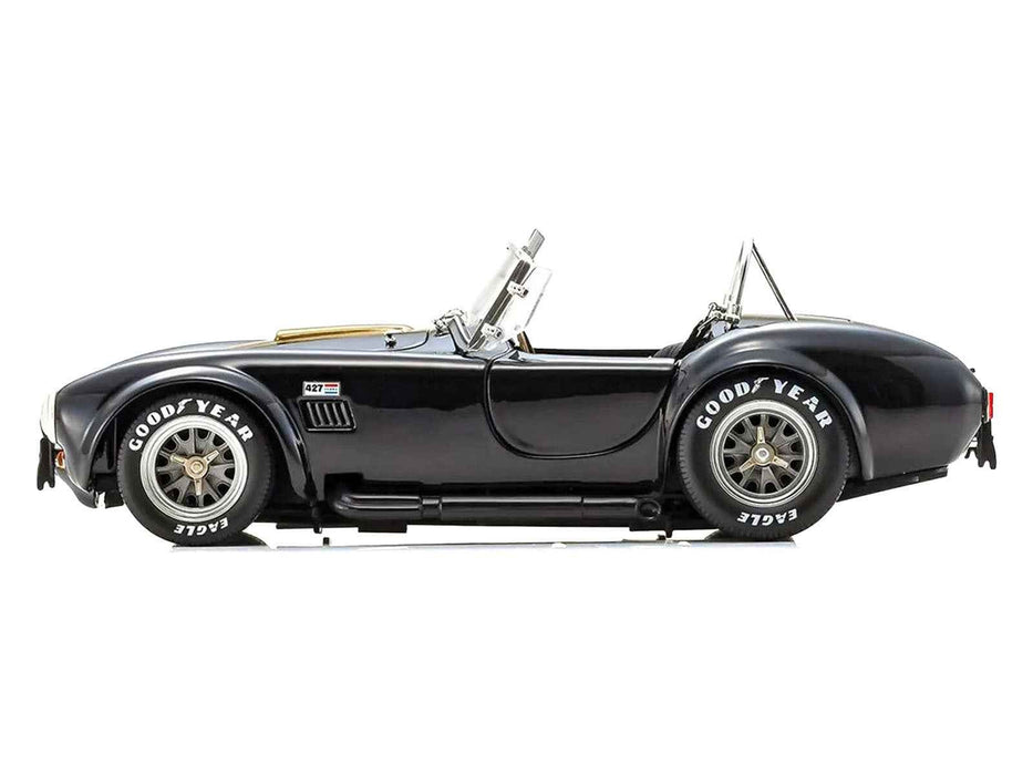 Shelby Cobra 427 S/C Black with Gold Stripes 1/18 Diecast Model Car by Kyosho
