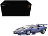 Lamborghini Countach LP 5000 Quattrovalvole Dark Blue Metallic 1/18 Diecast Model Car by Kyosho
