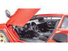 Lamborghini Countach LP 5000 Quattrovalvole Red with Gold Wheels 1/18 Diecast Model Car by Kyosho